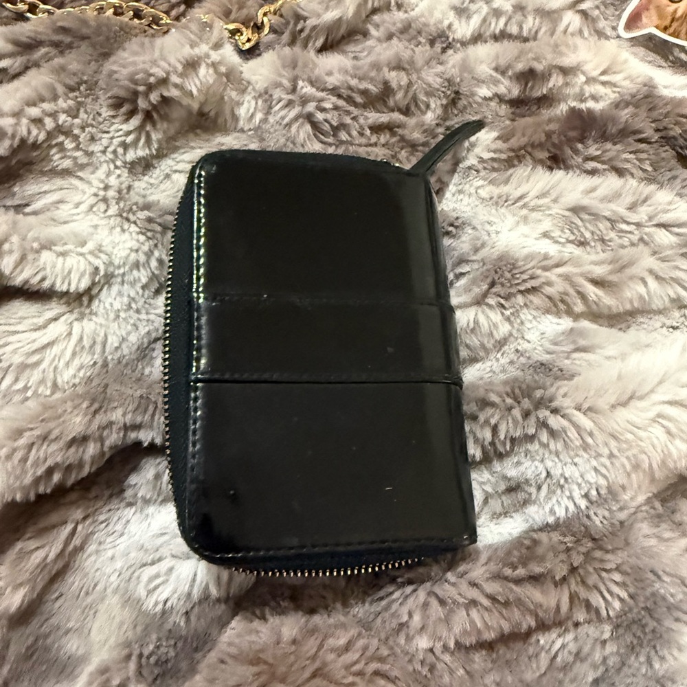Christian Louboutin Black Leather Wallet with Gold Chain - Picture 8 of 10